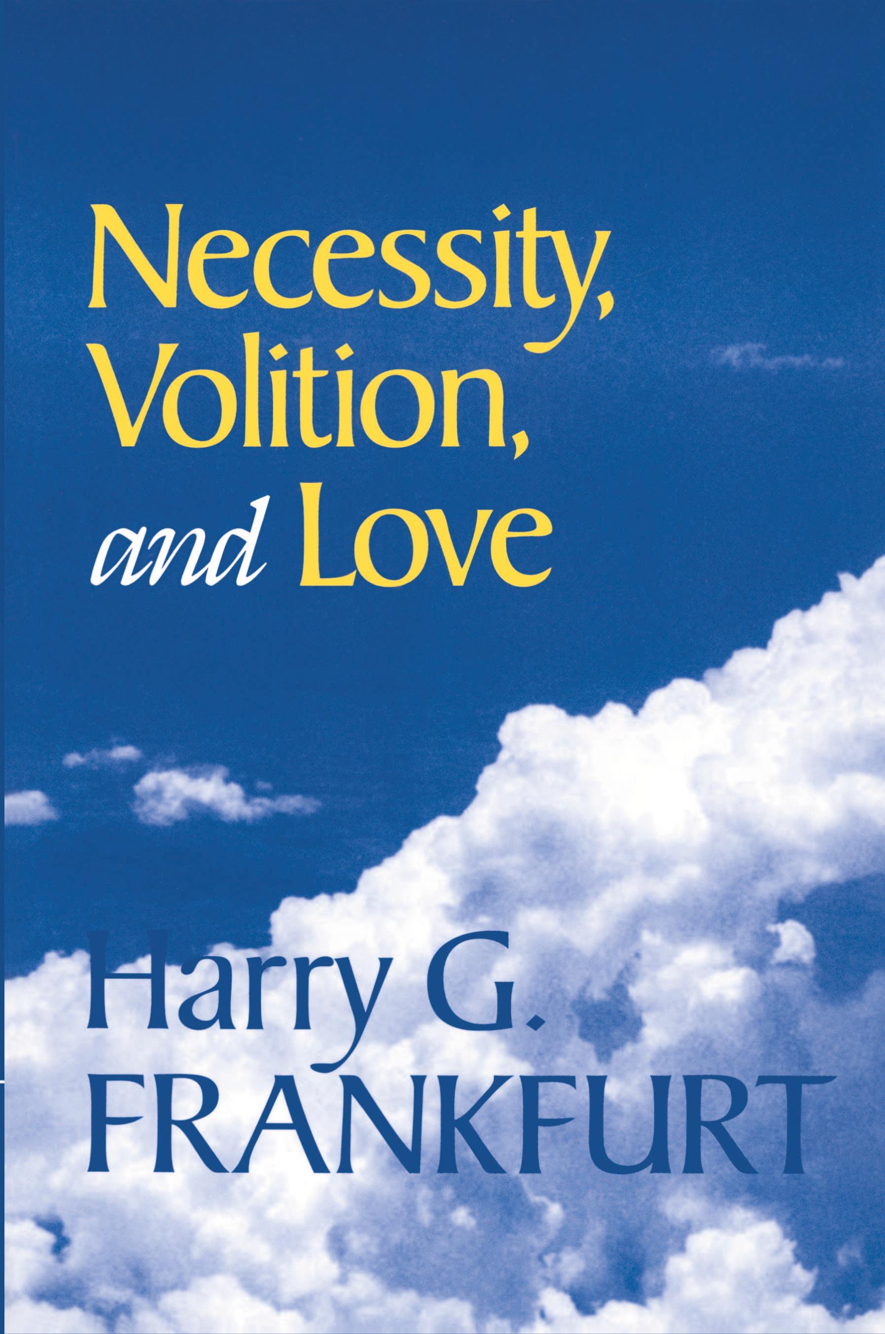 Vorderes Coverbild Necessity, Volition, and Love