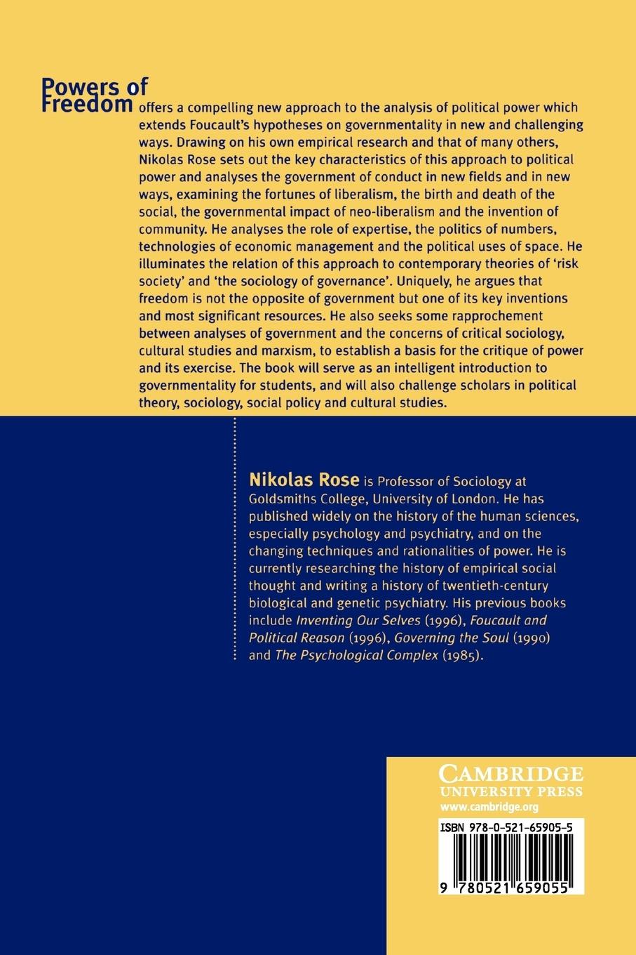 Rückseitencover Powers of Freedom