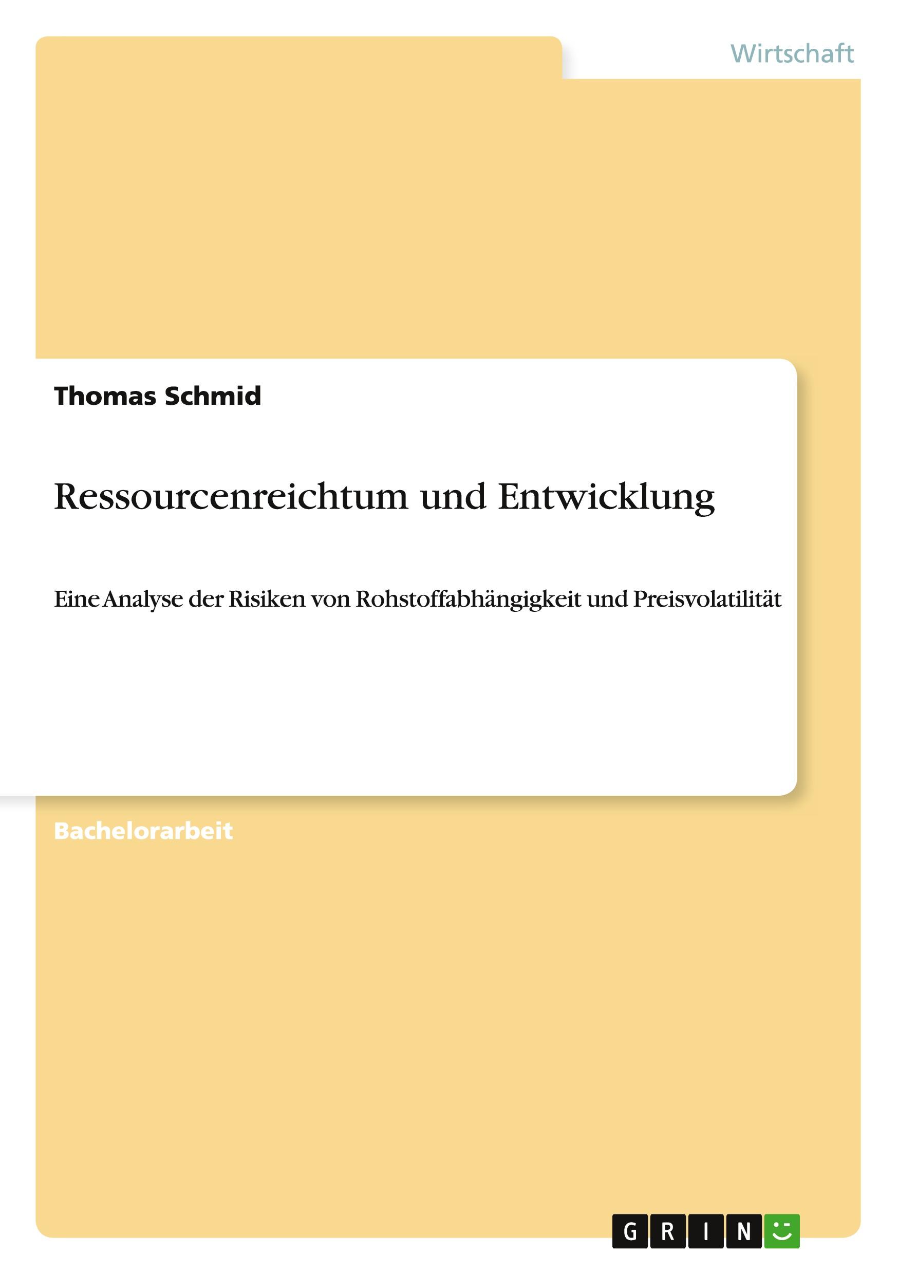 Vorderes Coverbild Ressourcenreichtum und Entwicklung