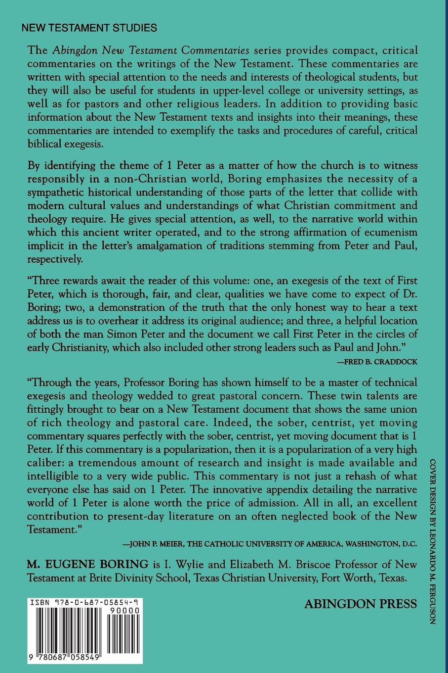 Rückseitencover Abingdon New Testament Commentary - 1 Peter
