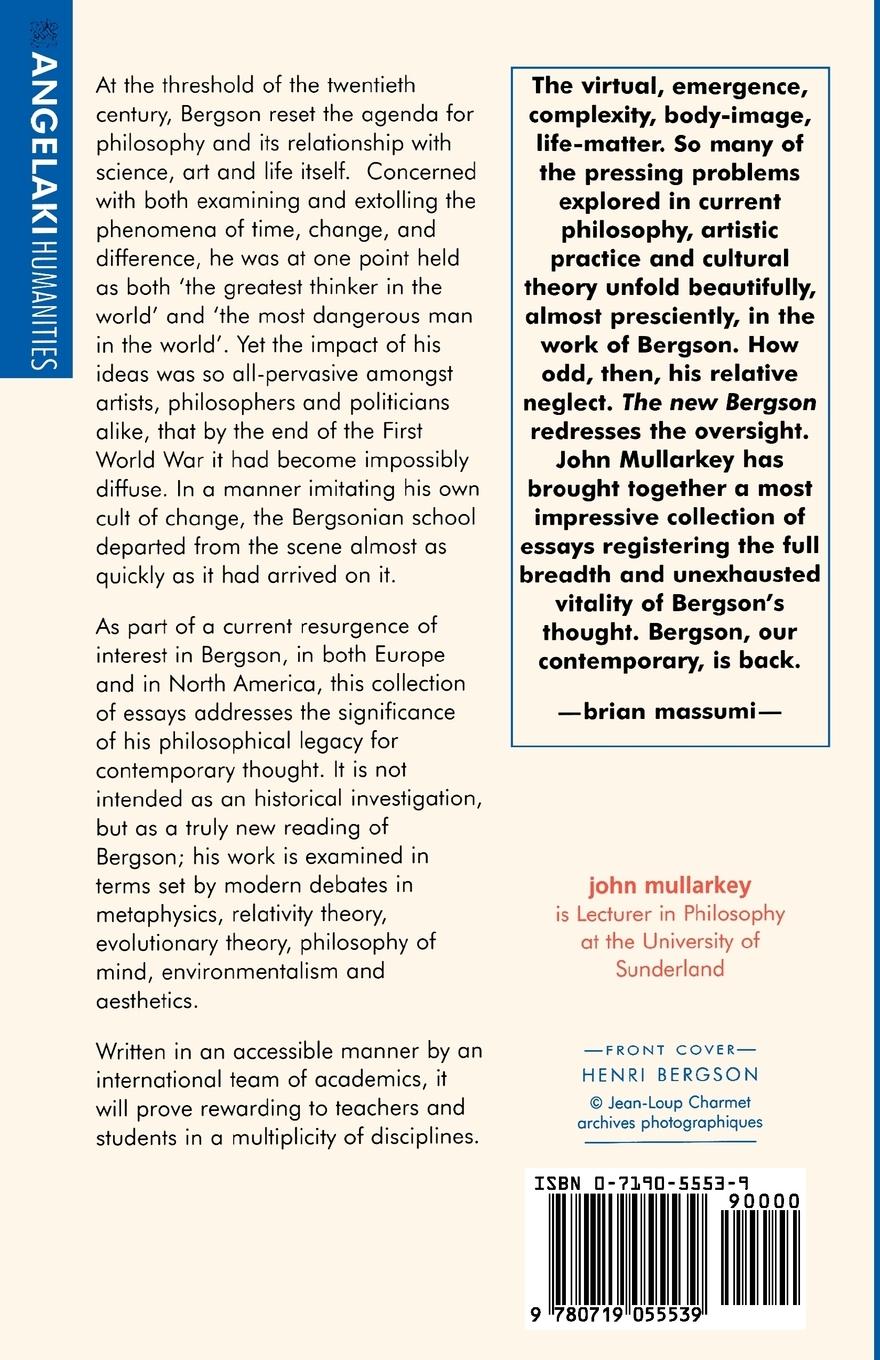 Rückseitencover The new Bergson