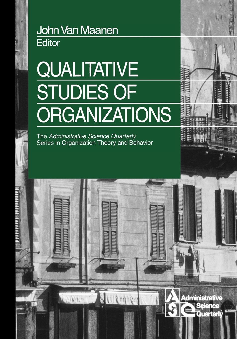 Vorderes Coverbild Qualitative Studies of Organizations