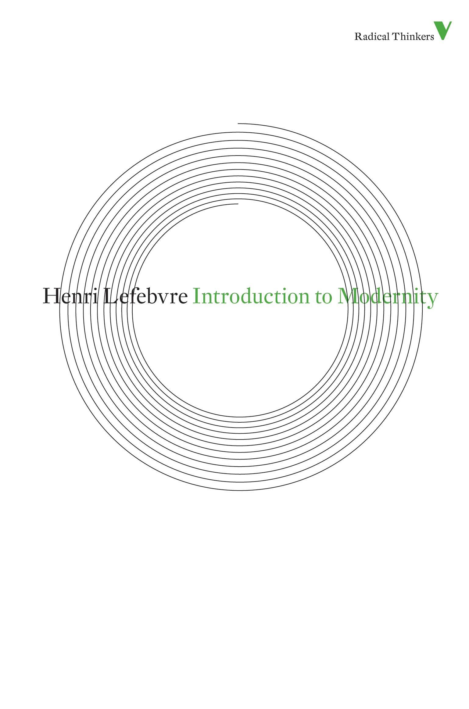 Vorderes Coverbild Introduction to Modernity