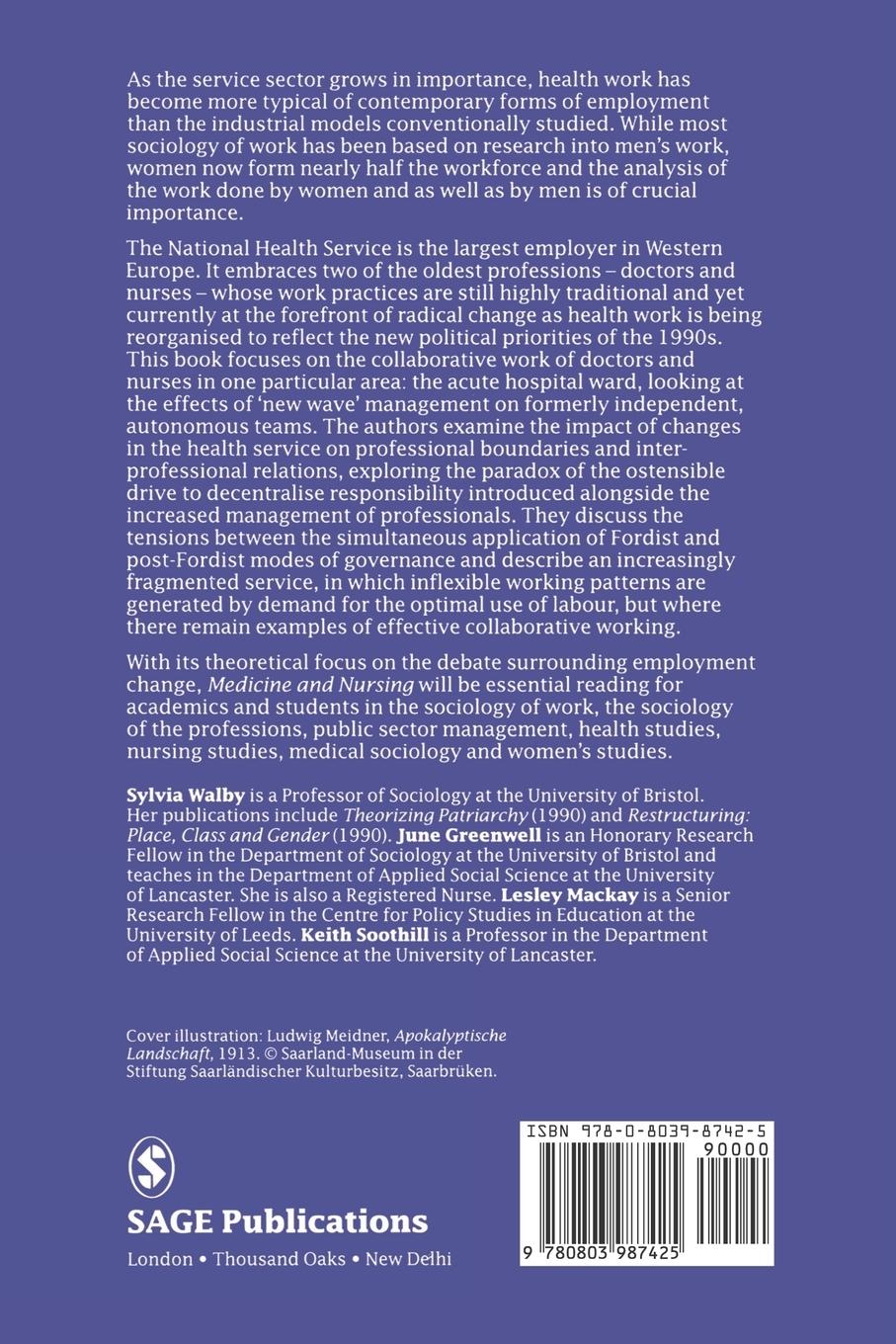 Rückseitencover Medicine and Nursing