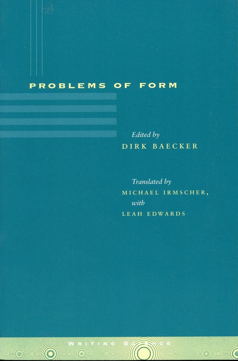 Vorderes Coverbild Problems of Form