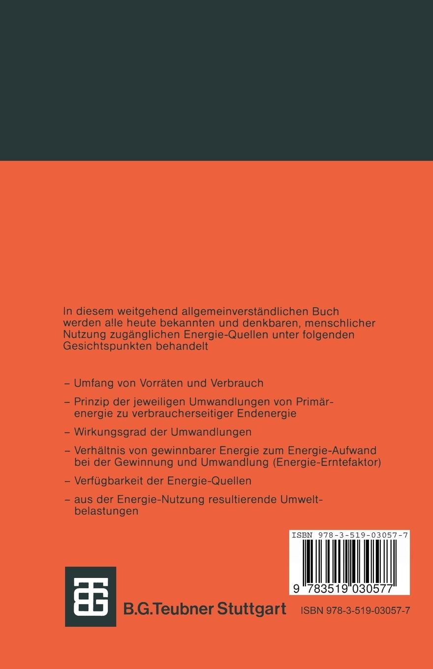 Rückseitencover Energie