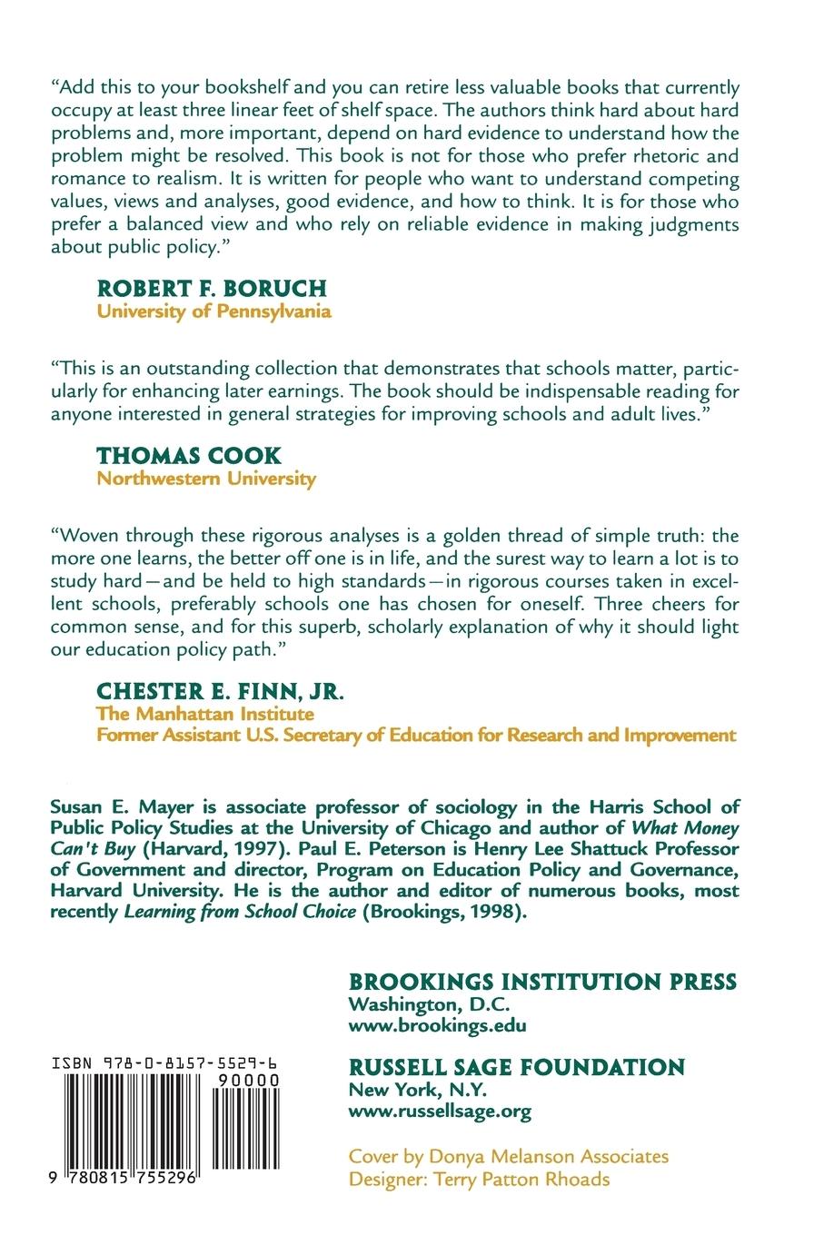 Rückseitencover Earning and Learning