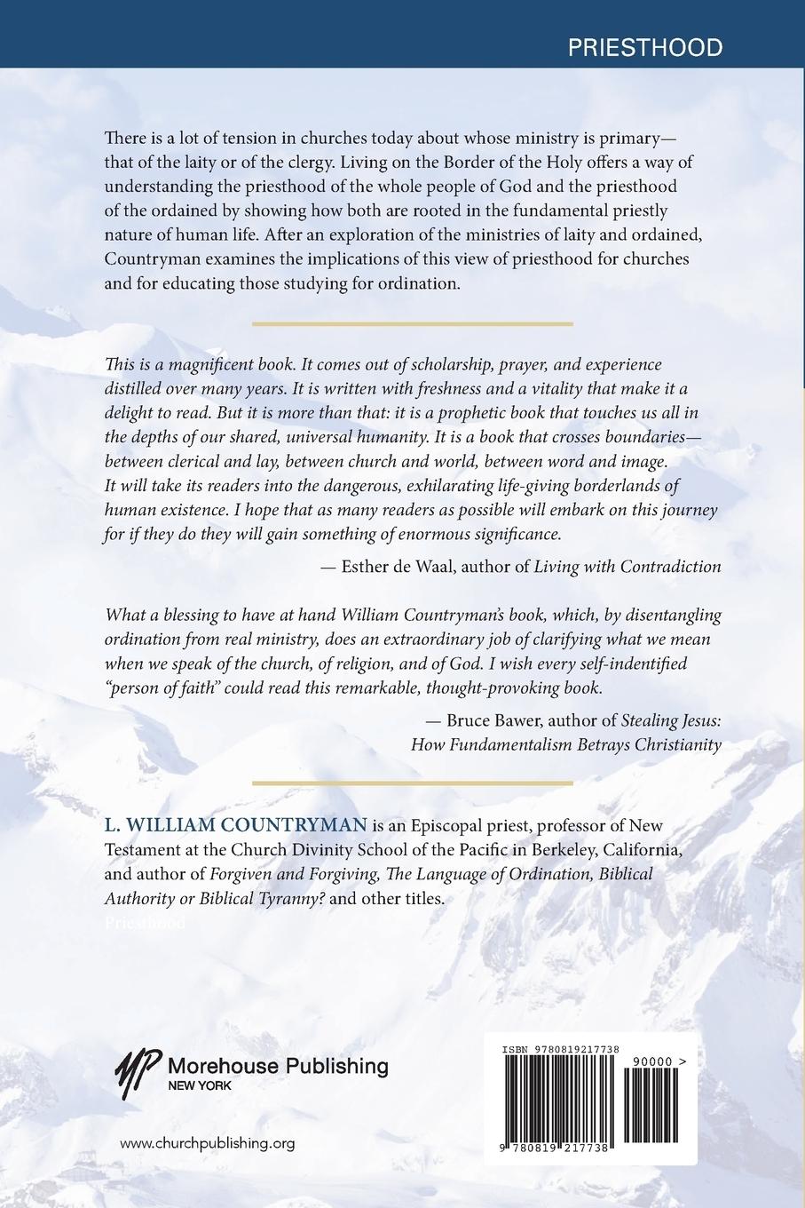 Rückseitencover Living on the Border of the Holy