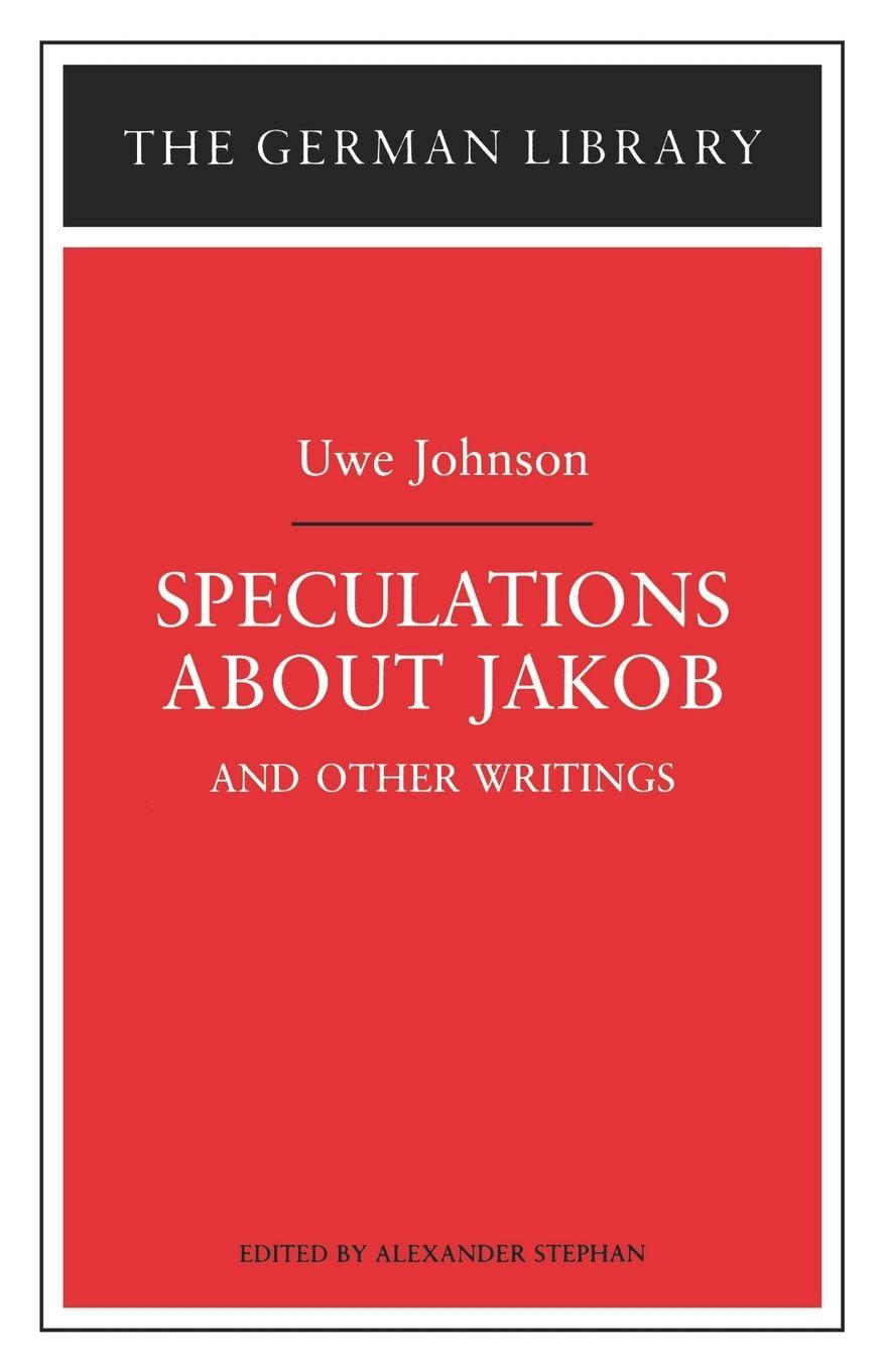 Vorderes Coverbild Speculations about Jakob