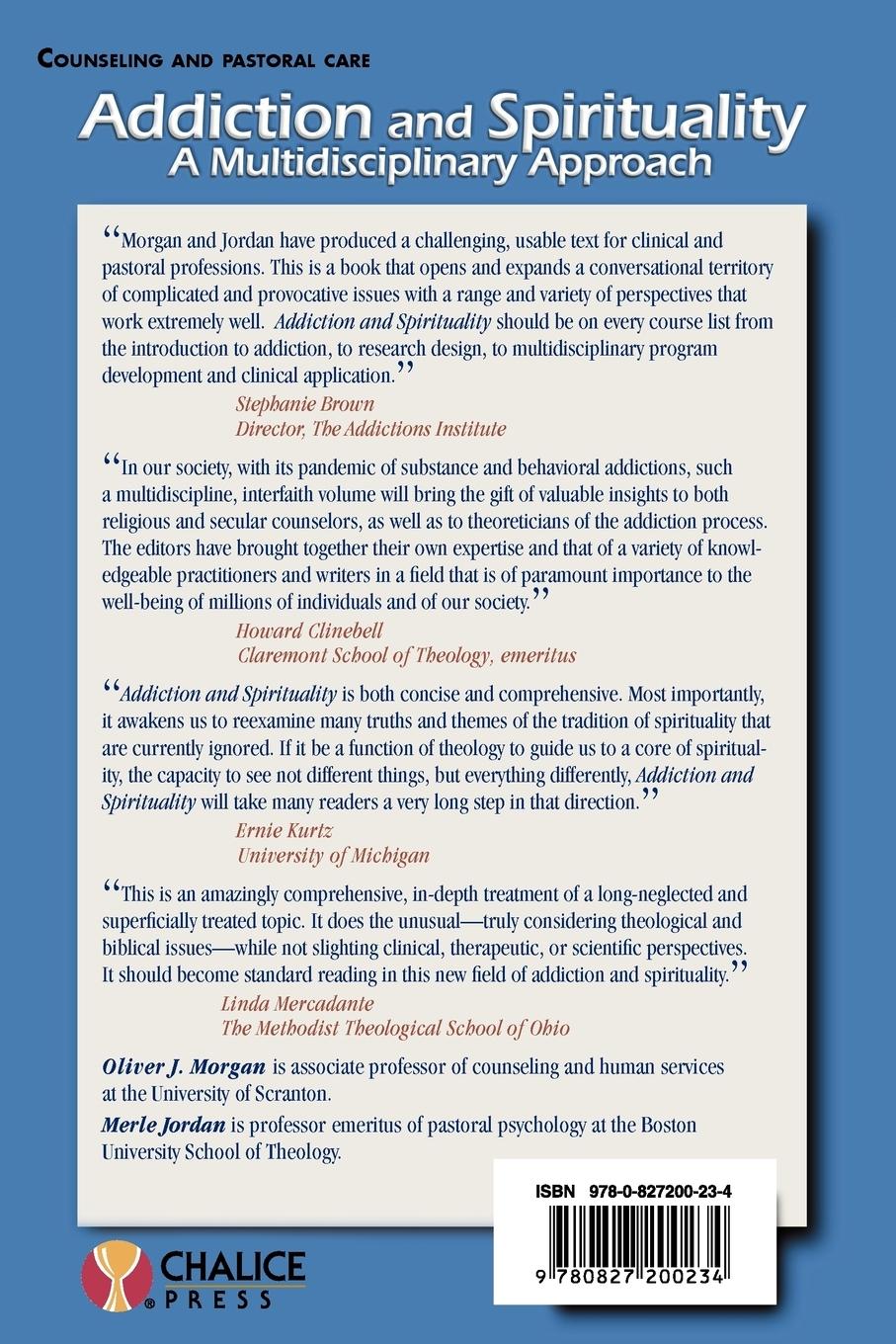 Rückseitencover Addiction and Spirituality