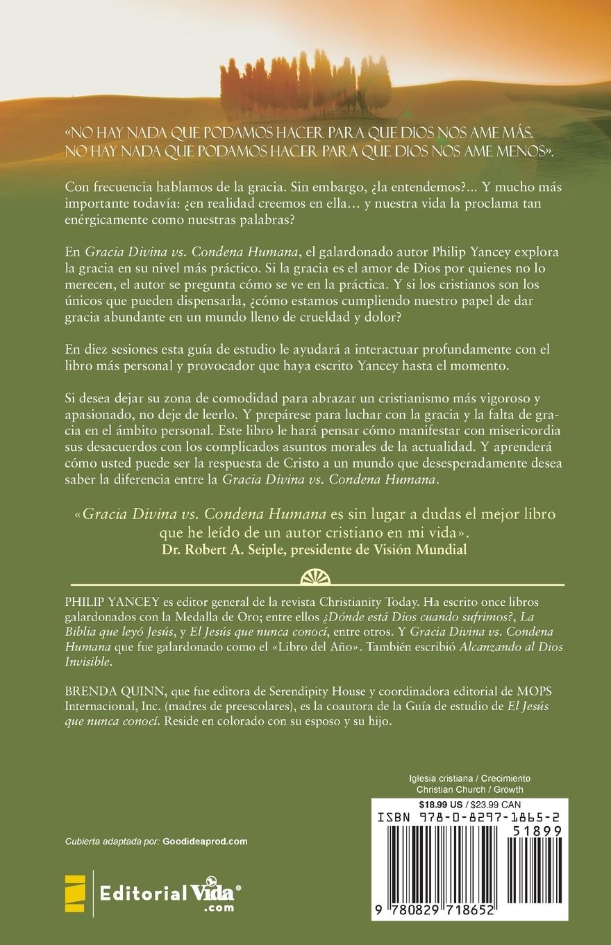 Rückseitencover El Gracia Divina vs. Condena Humana = What's So Amazing about Grace