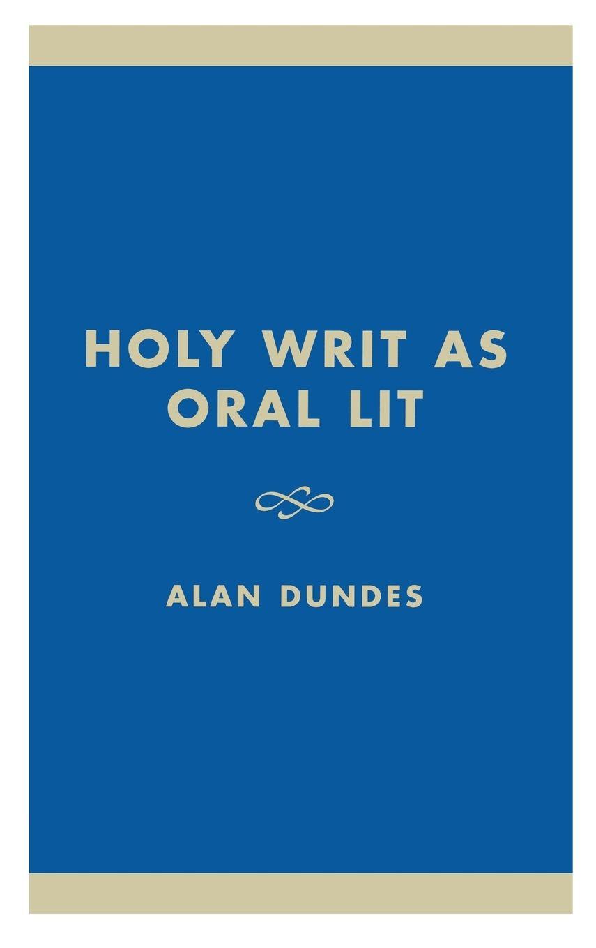 Vorderes Coverbild Holy Writ as Oral Lit