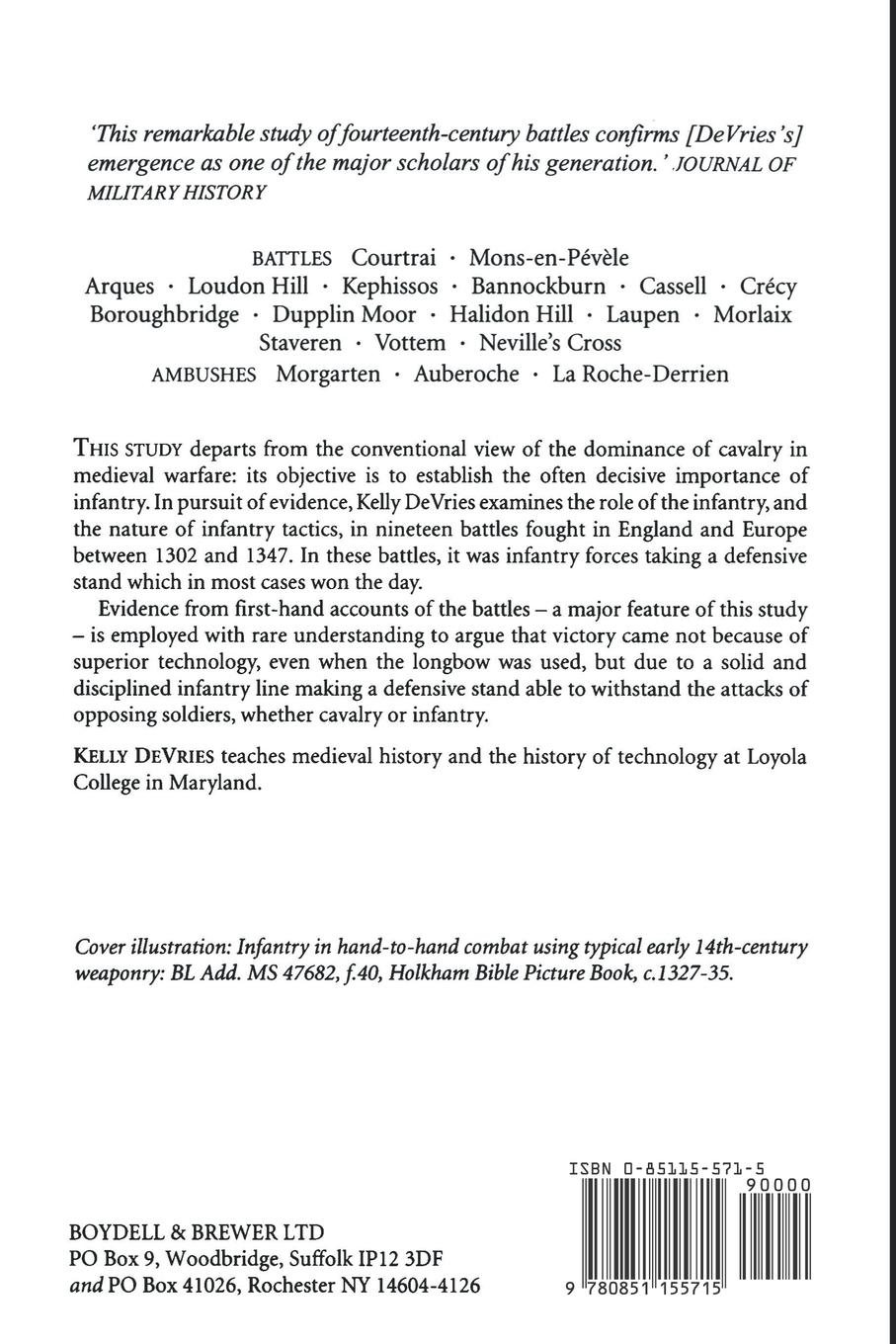 Rückseitencover Infantry Warfare in the Early Fourteenth Century