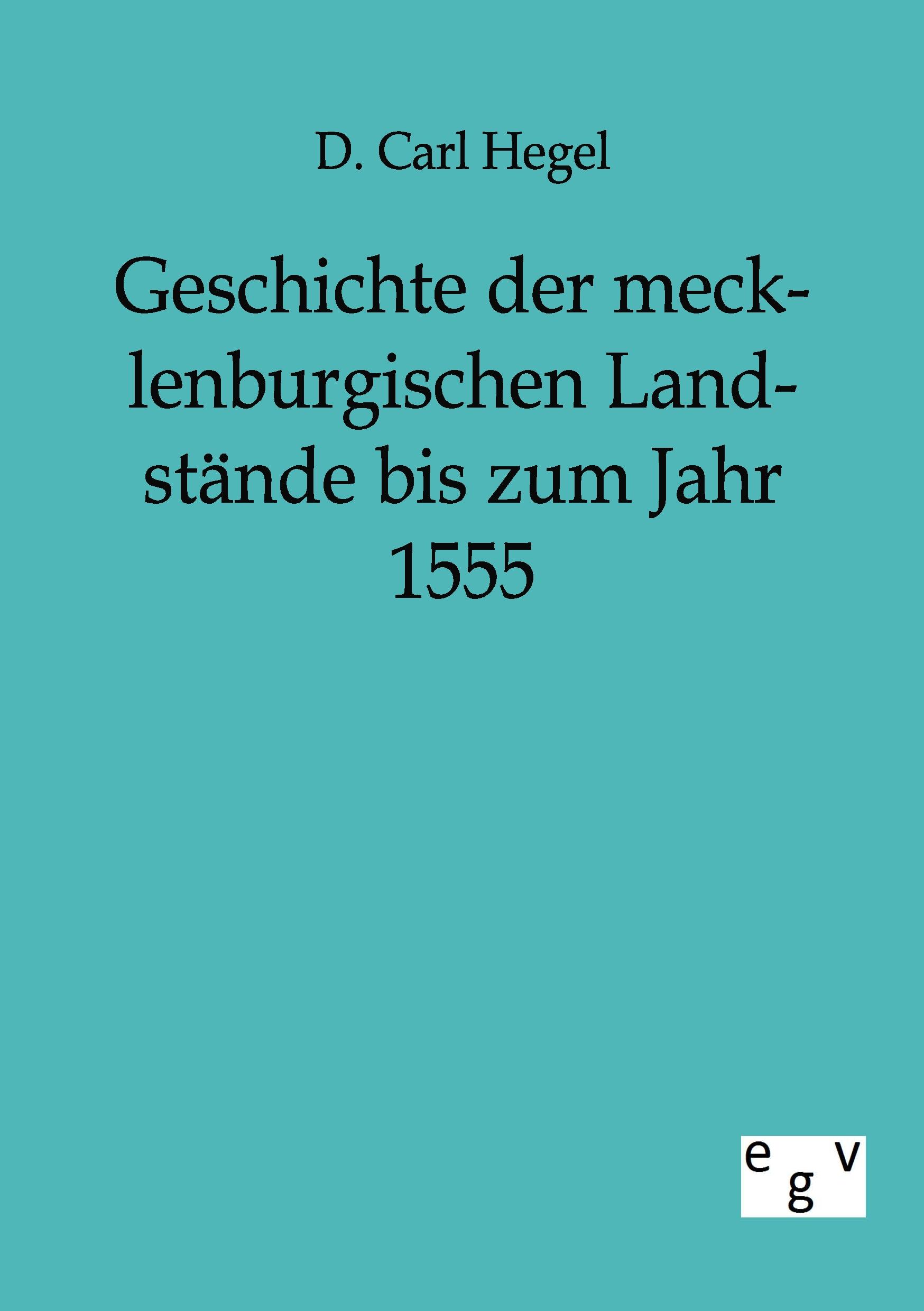 Vorderes Coverbild Geschichte der mecklenburgischen Landstände bis zum Jahr 1555