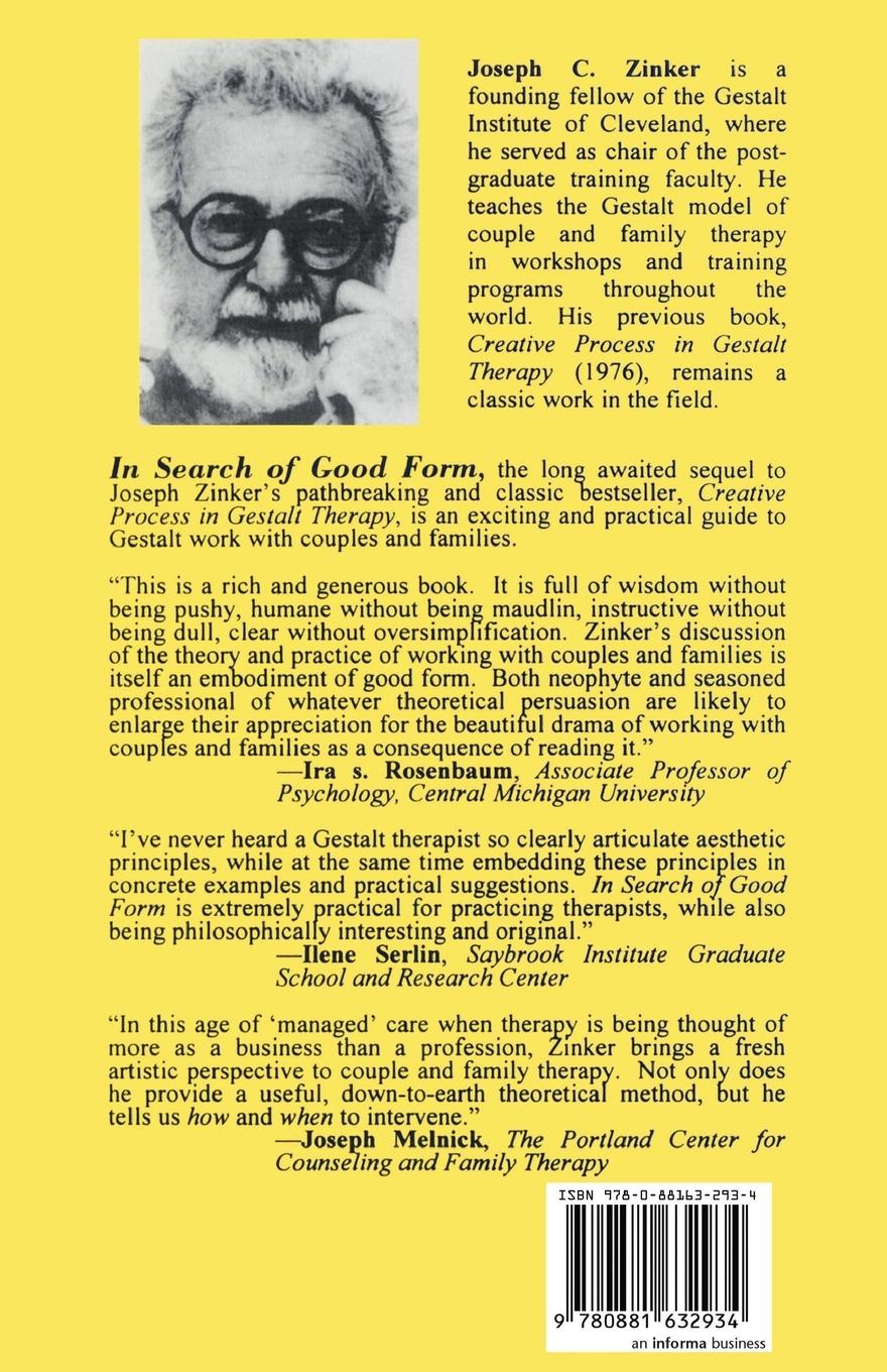 Rückseitencover In Search of Good Form