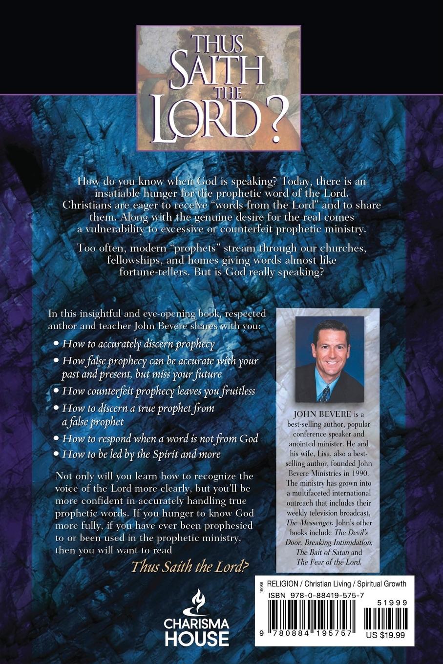 Rückseitencover Thus Saith the Lord