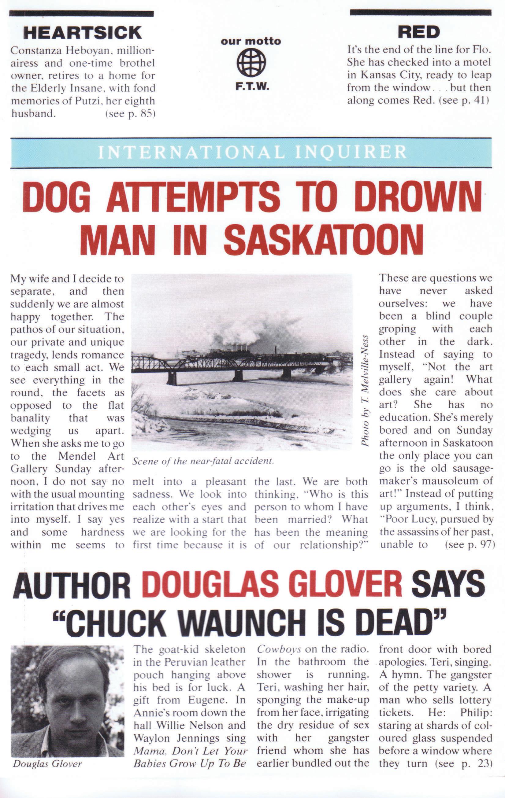 Vorderes Coverbild Dog Attempts to Drown Man in Saskatoon