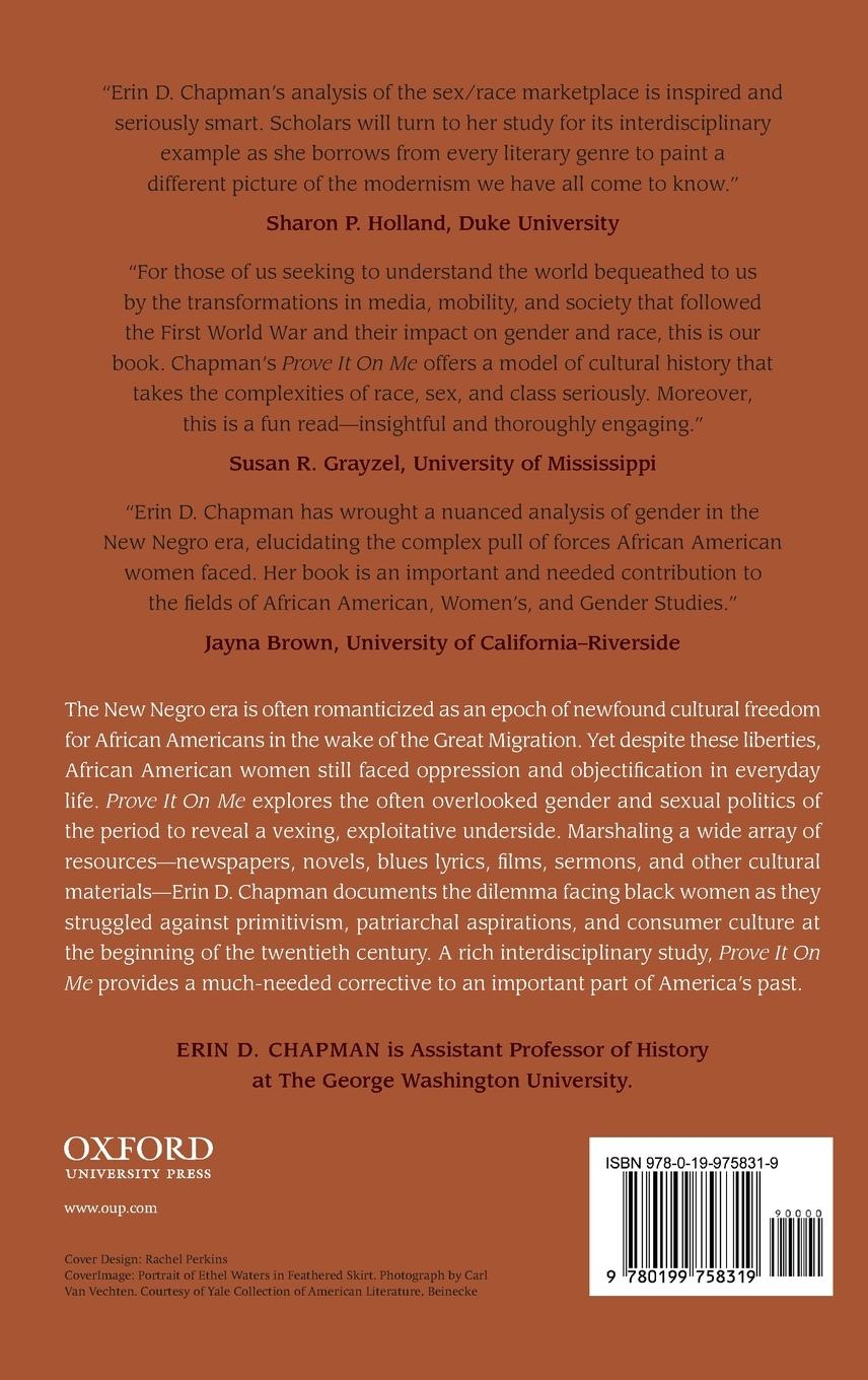 Rückseitencover Prove It On Me