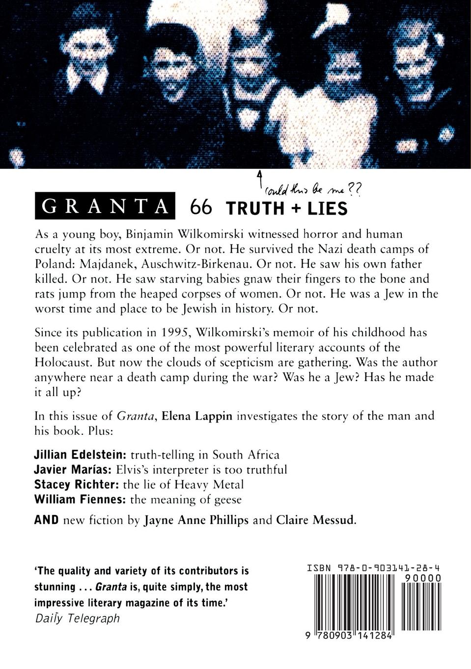 Rückseitencover Granta 66