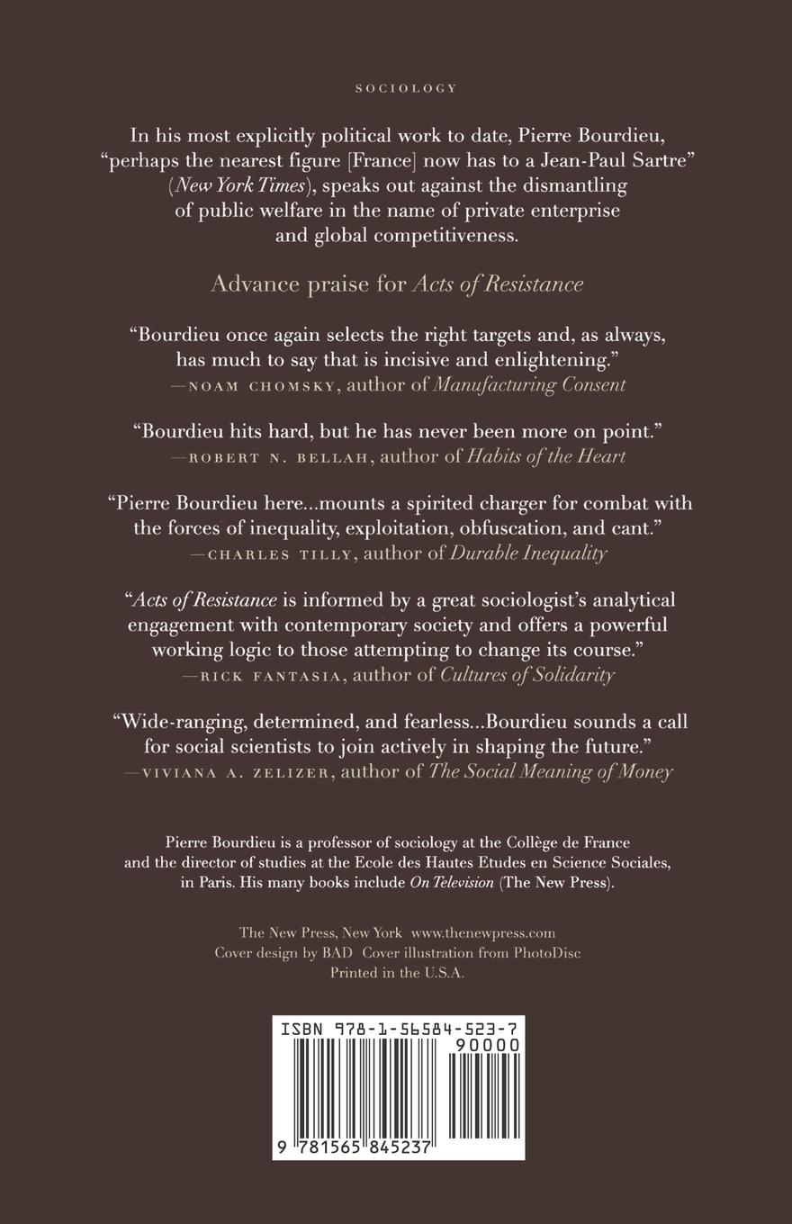 Rückseitencover Acts of Resistance