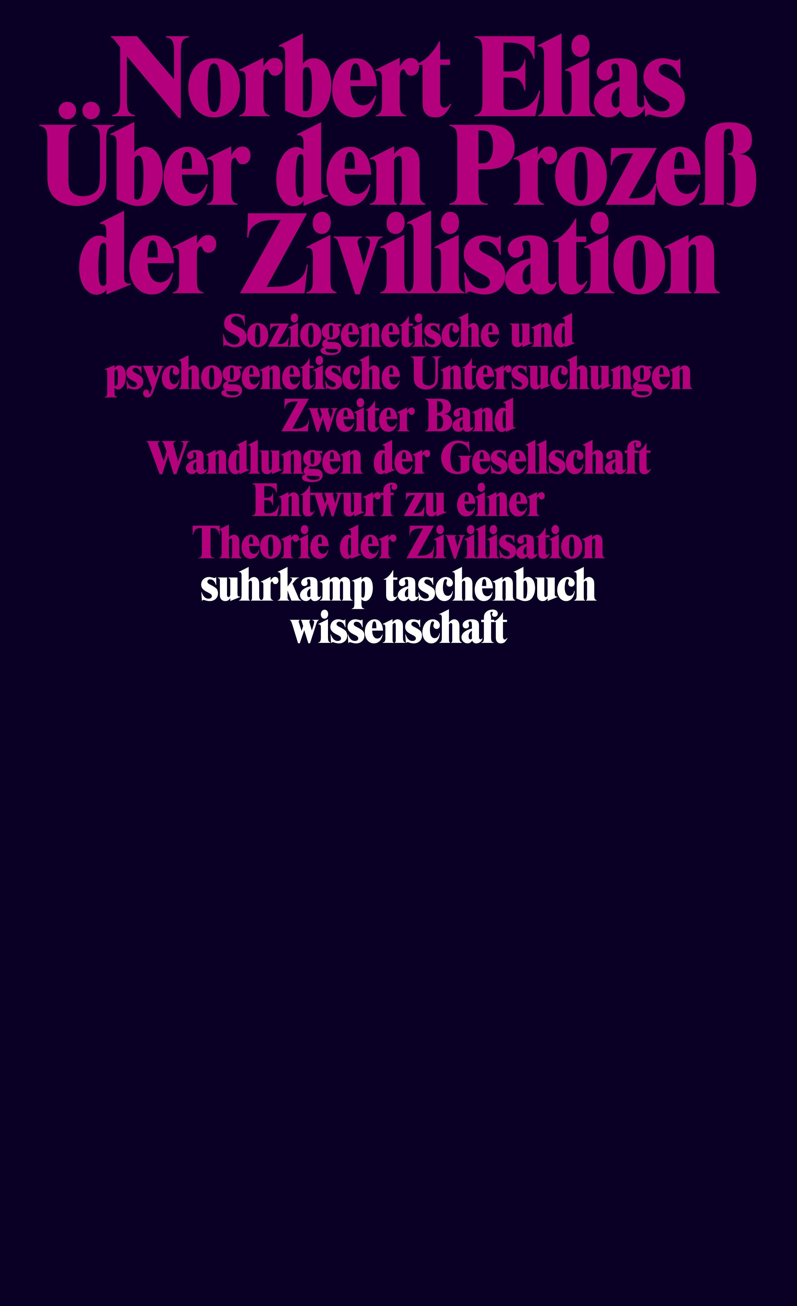Vorderes Coverbild Über den Prozeß der Zivilisation. 2 Bände