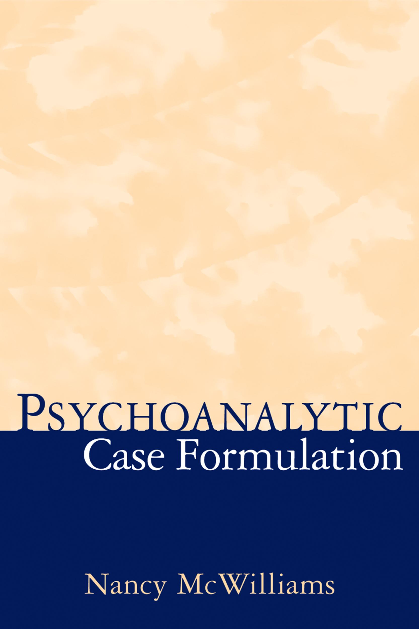 Vorderes Coverbild Psychoanalytic Case Formulation