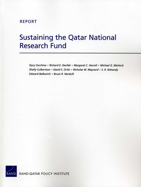 Vorderes Coverbild Sustaining the Qatar National Research Fund