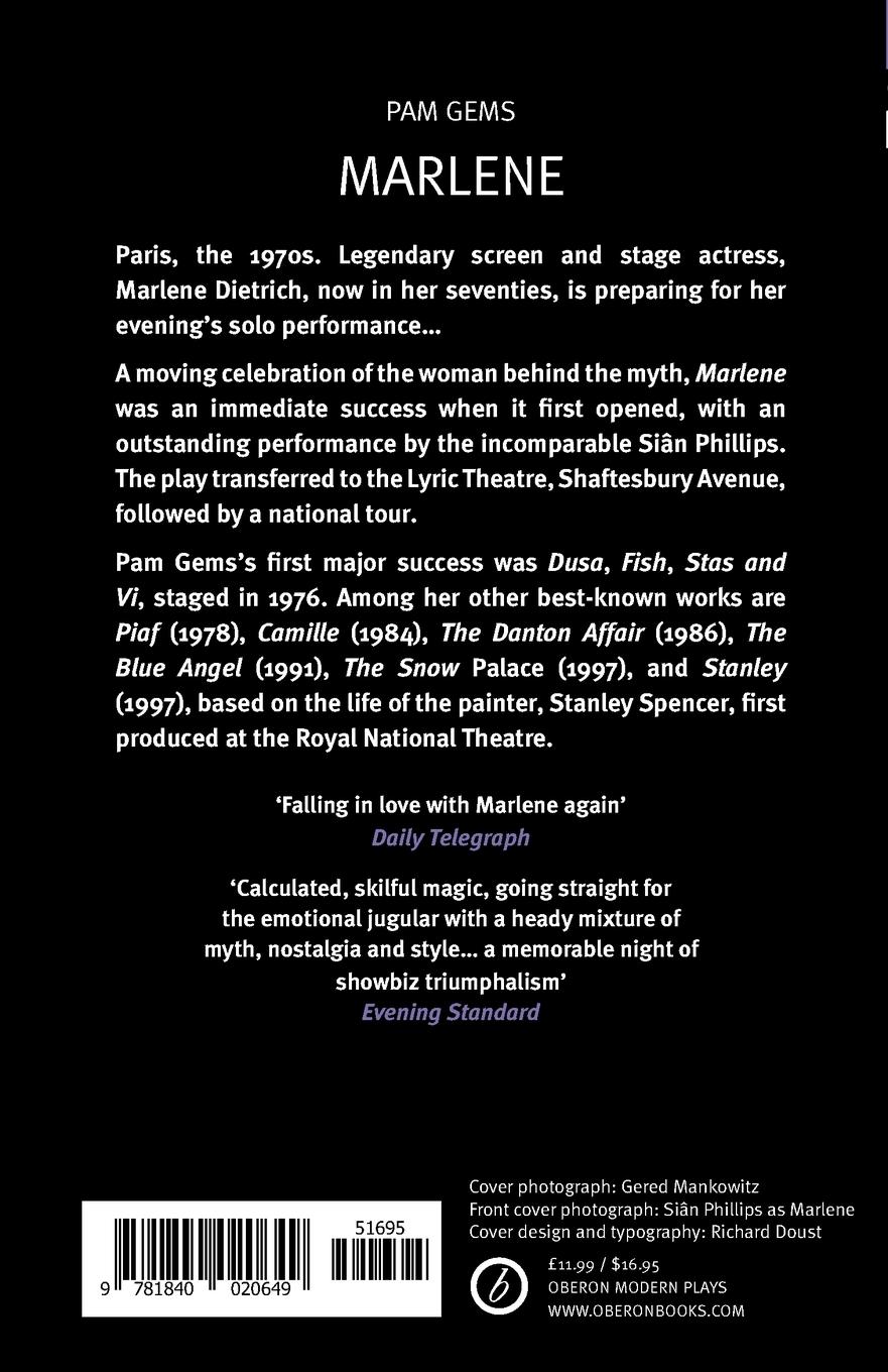 Rückseitencover Marlene