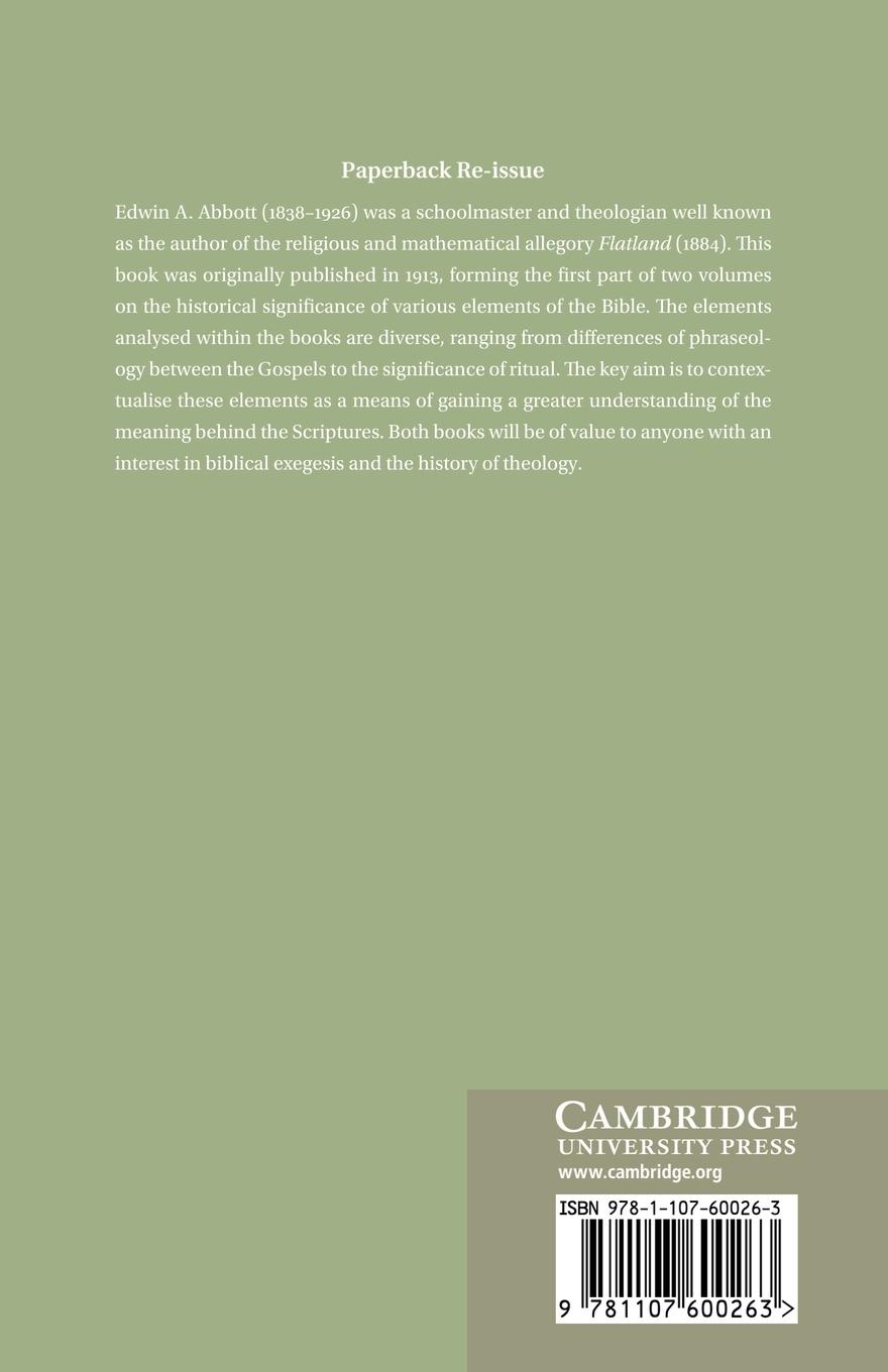 Rückseitencover Miscellanea Evangelica