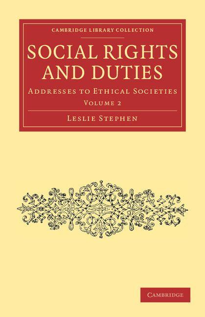 Vorderes Coverbild Social Rights and Duties