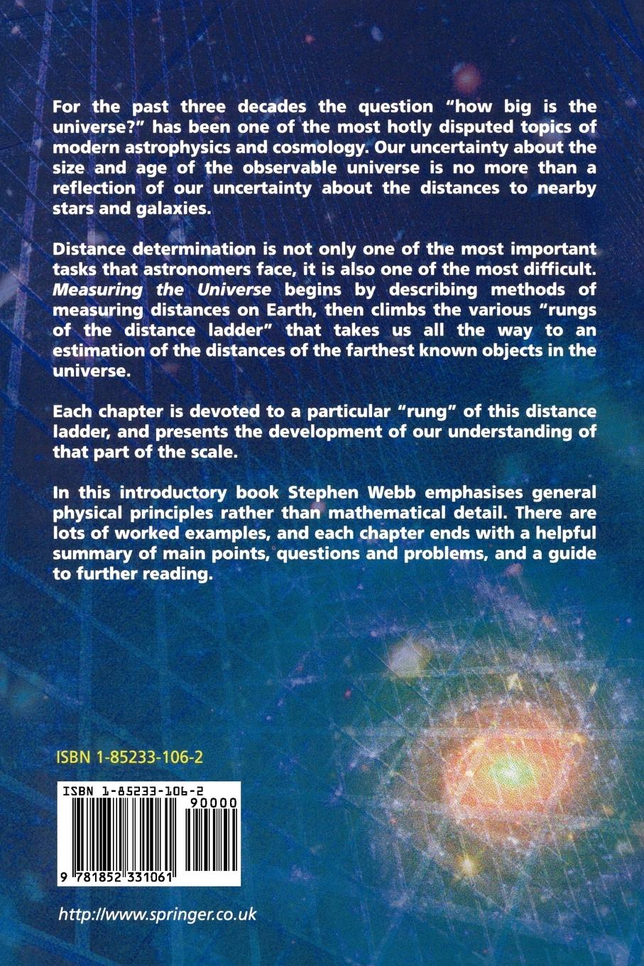Rückseitencover Measuring the Universe