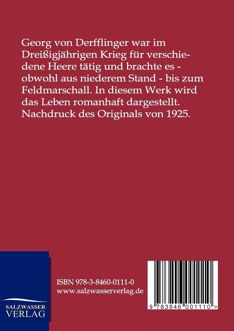 Rückseitencover Der alte Derfflinger und sein Dragoner