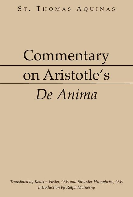 Vorderes Coverbild Commentary on Aristotle's de Anima