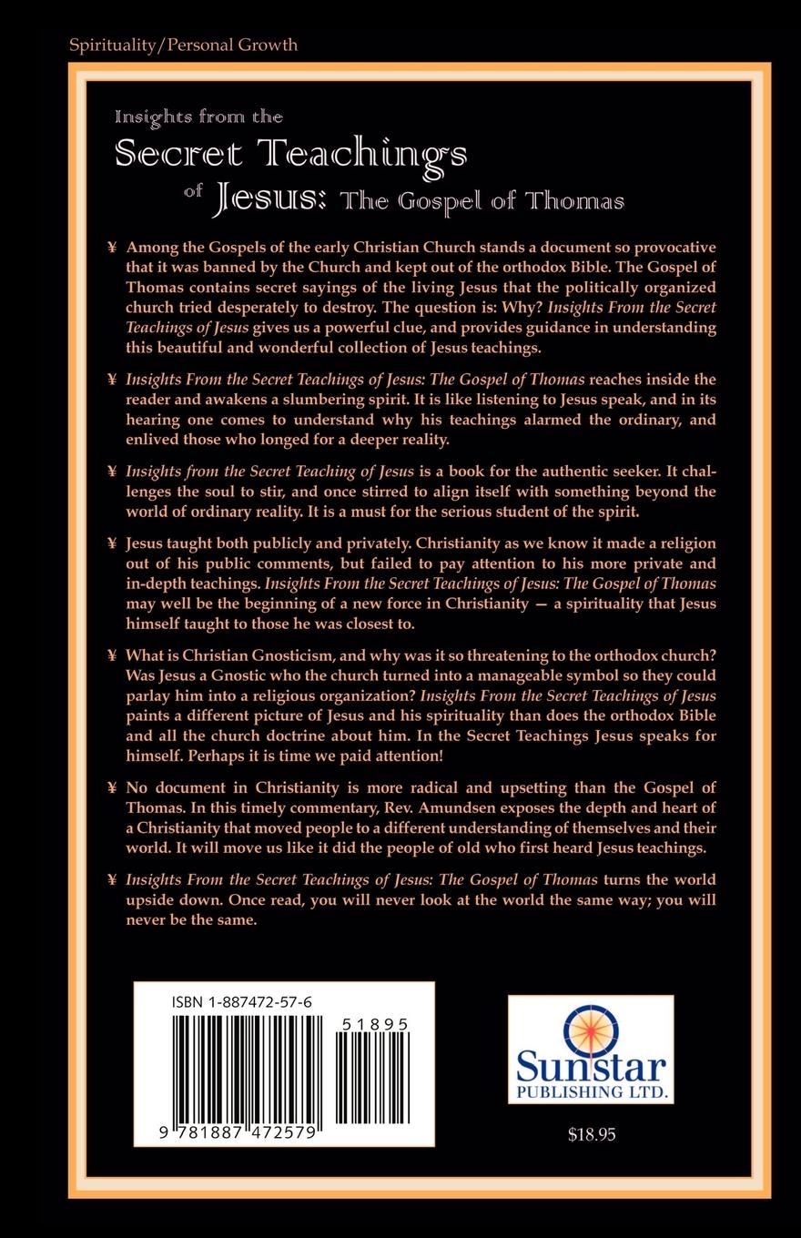 Rückseitencover Insights from the Secret Teachings of Jesus