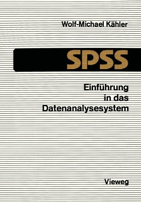 Vorderes Coverbild Einführung in das Datenanalysesystem SPSS