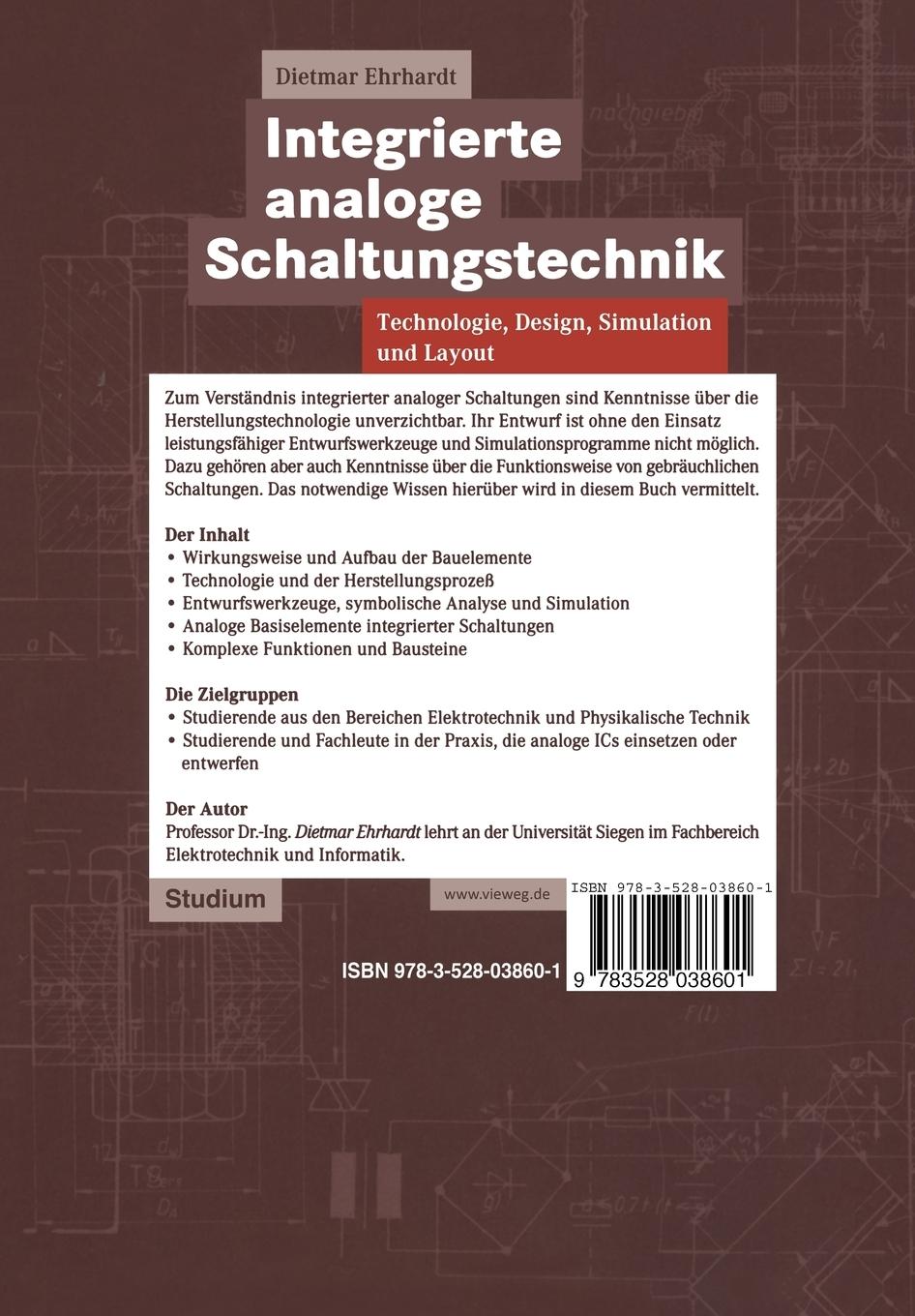 Rückseitencover Integrierte analoge Schaltungstechnik