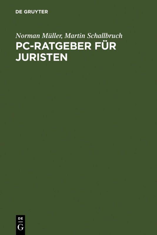 Vorderes Coverbild PC-Ratgeber für Juristen
