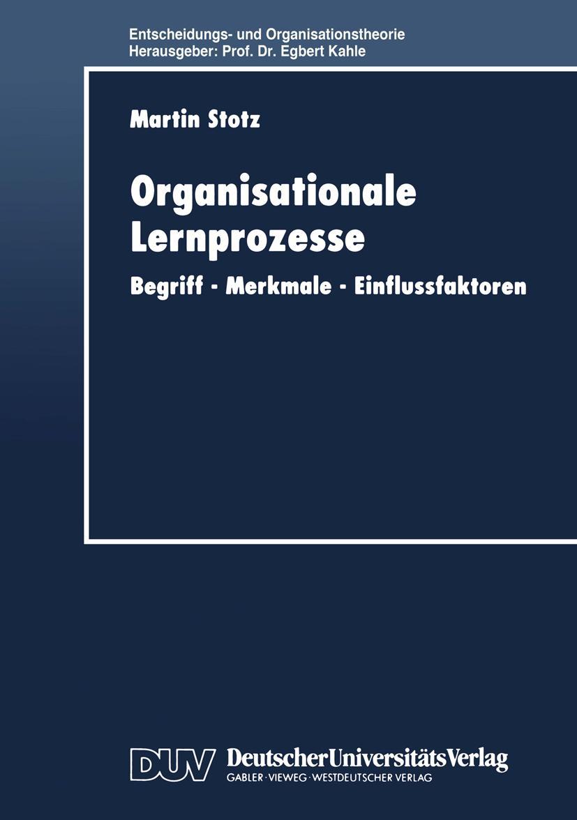 Vorderes Coverbild Organisationale Lernprozesse