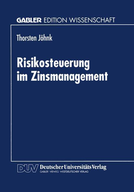 Vorderes Coverbild Risikosteuerung im Zinsmanagement