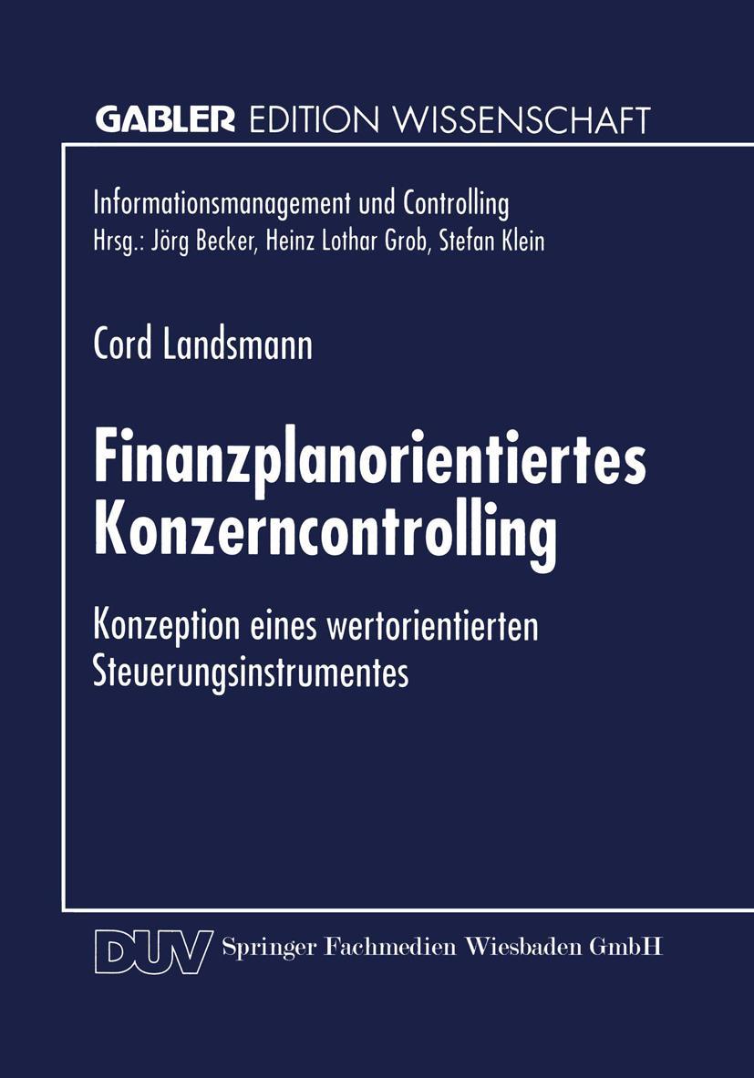 Vorderes Coverbild Finanzplanorientiertes Konzerncontrolling