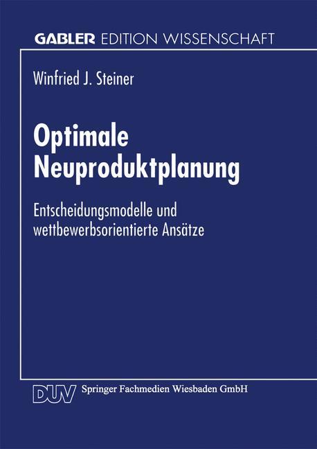 Vorderes Coverbild Optimale Neuproduktplanung