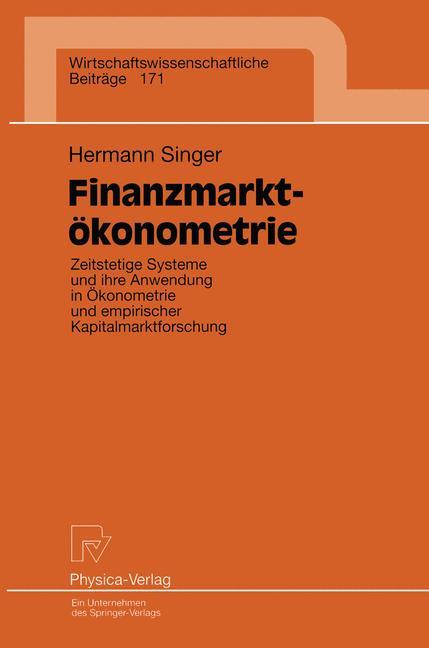 Vorderes Coverbild Finanzmarktökonometrie
