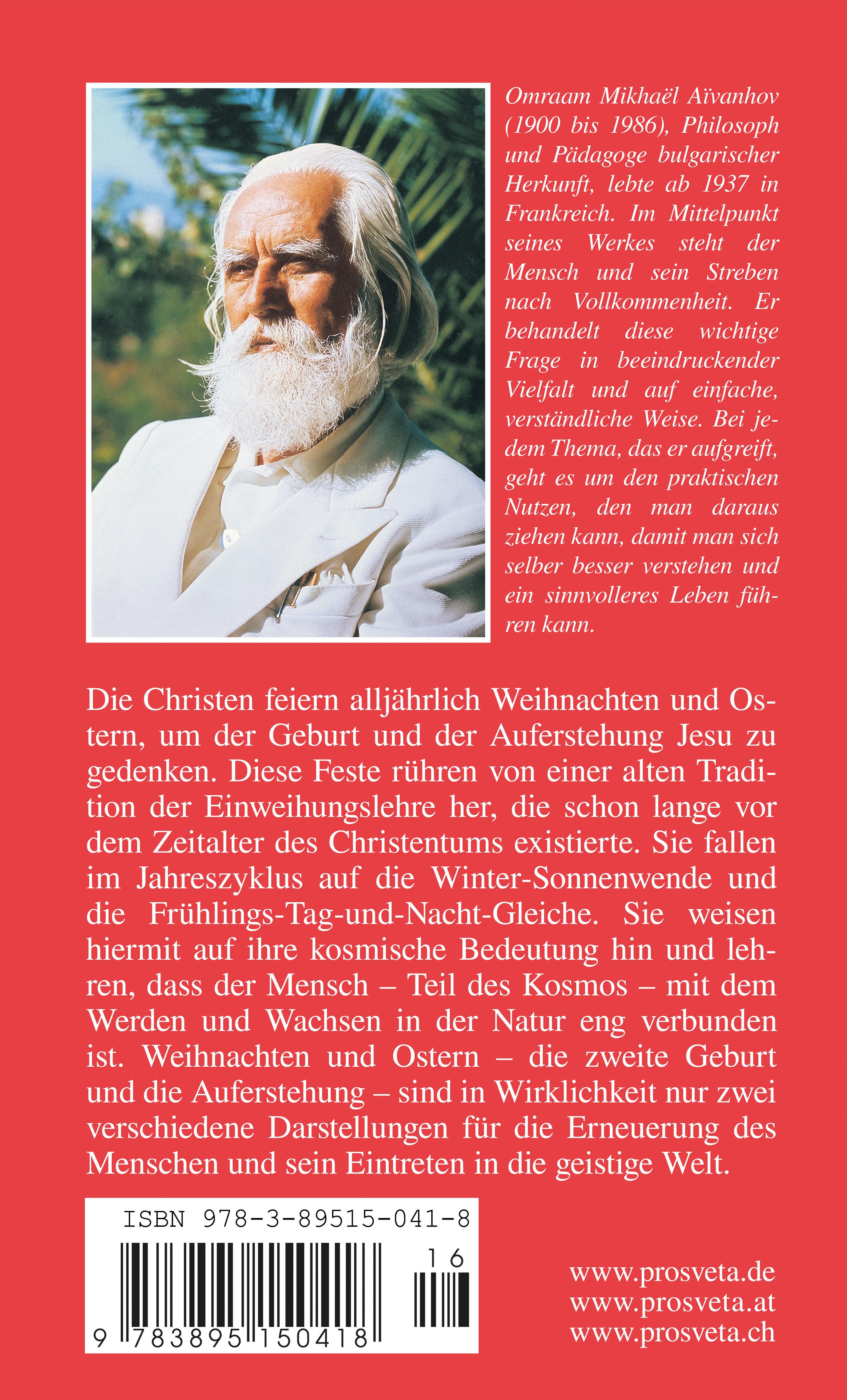 Rückseitencover Weihnachten und Ostern in der Einweihungslehre