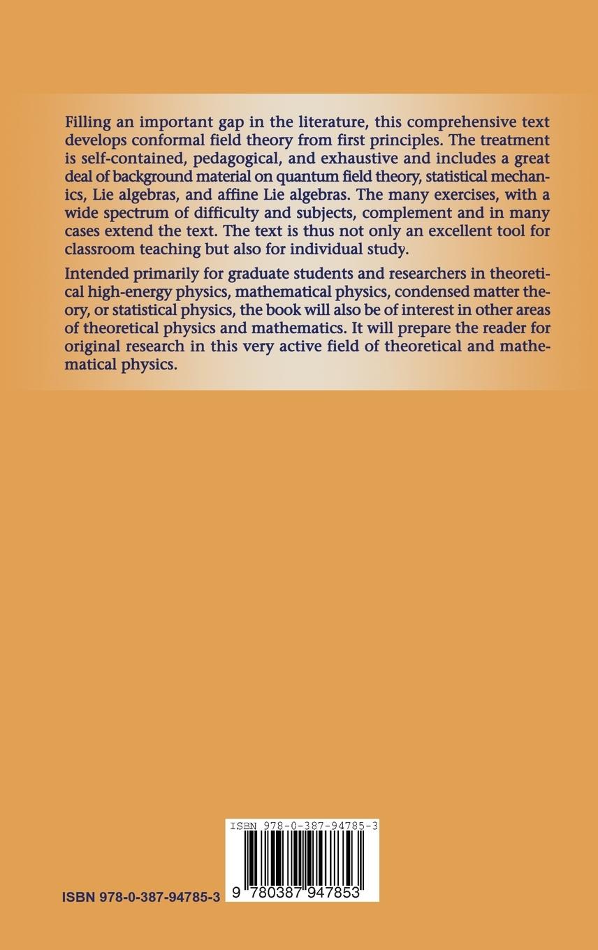 Rückseitencover Conformal Field Theory