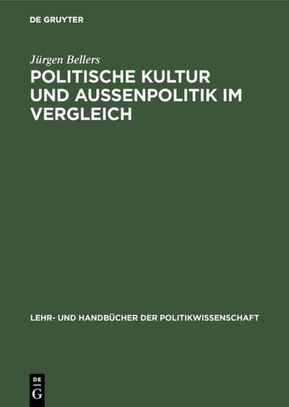 Vorderes Coverbild Politische Kultur und Außenpolitik im Vergleich