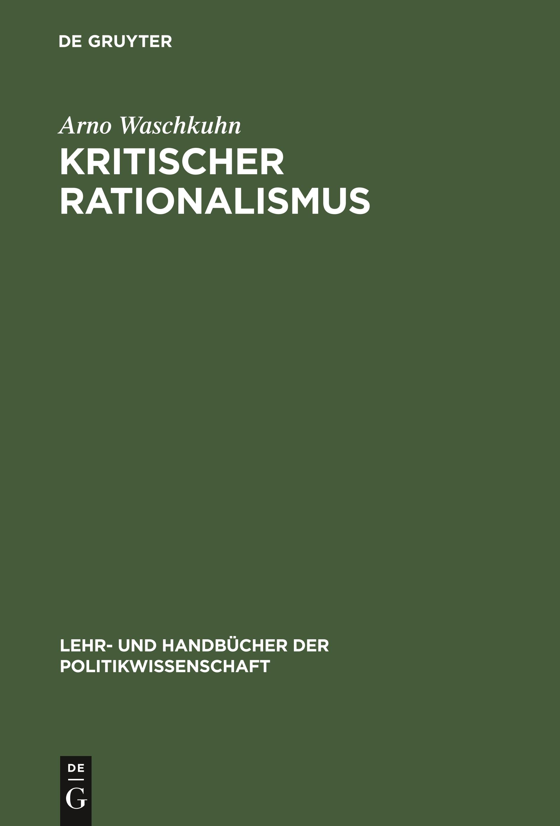 Vorderes Coverbild Kritischer Rationalismus