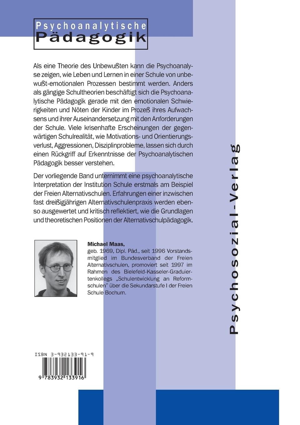 Rückseitencover Leben lernen in Freiheit und Selbstverantwortung