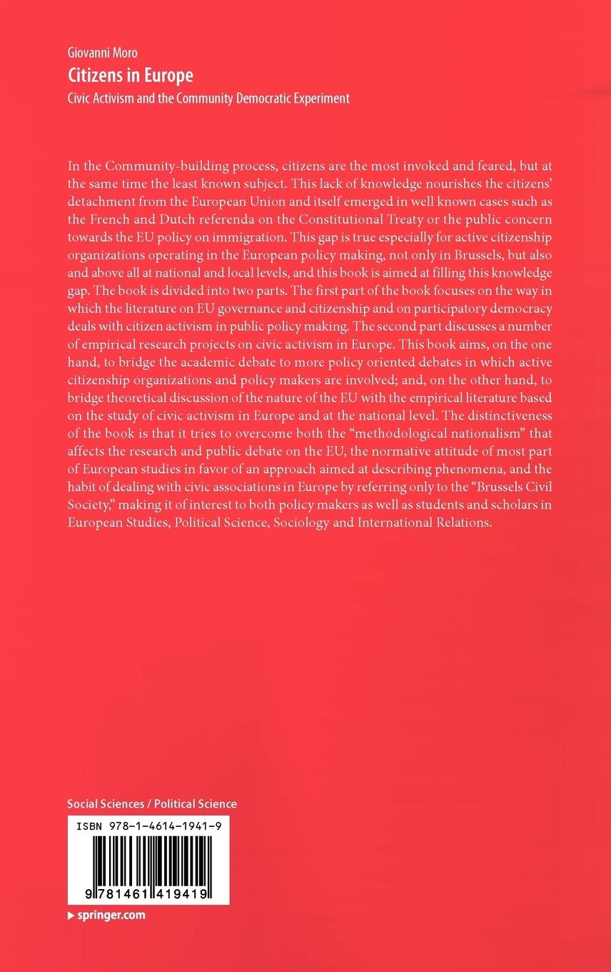 Rückseitencover Citizens in Europe