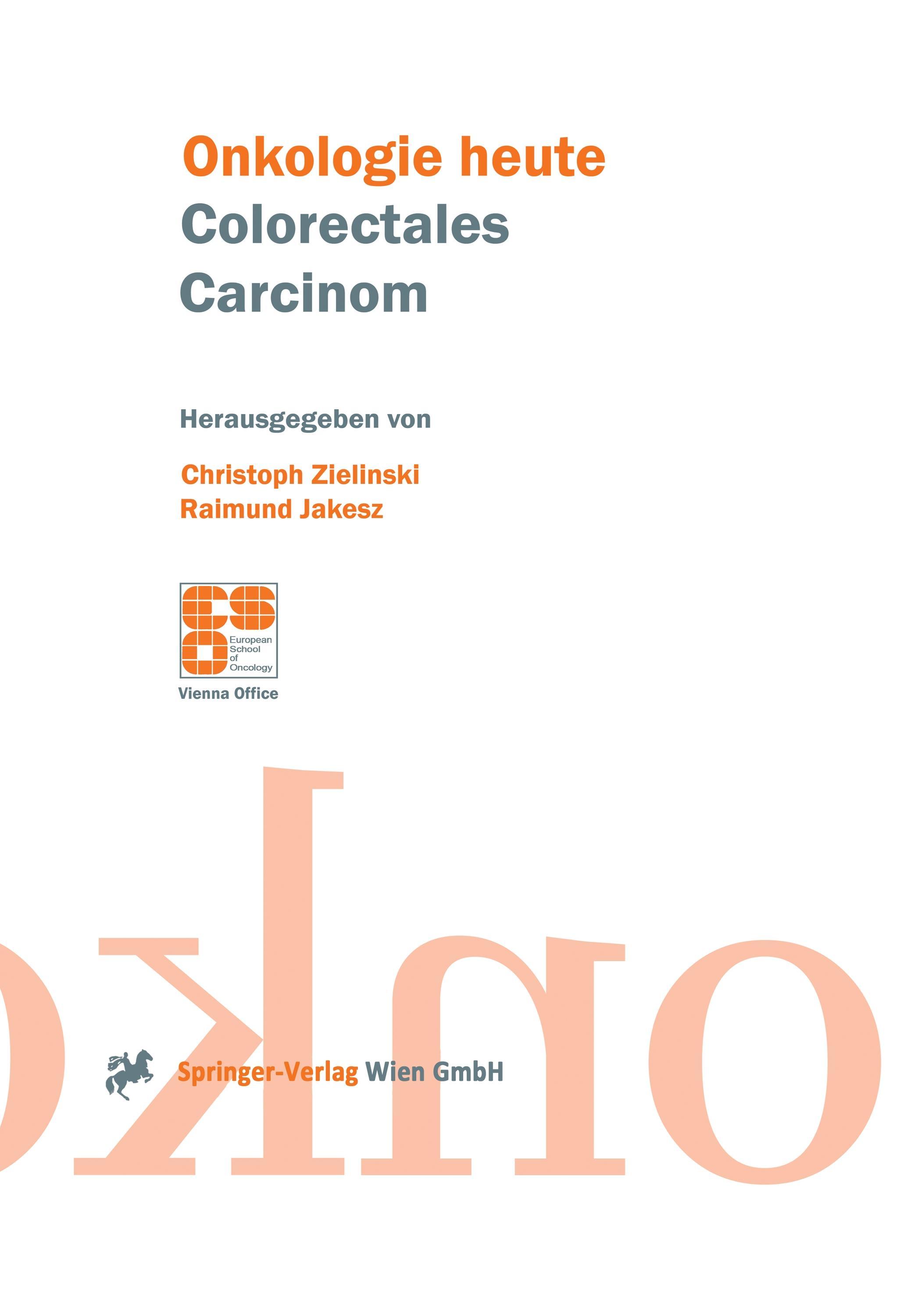 Vorderes Coverbild Colorectales Carcinom