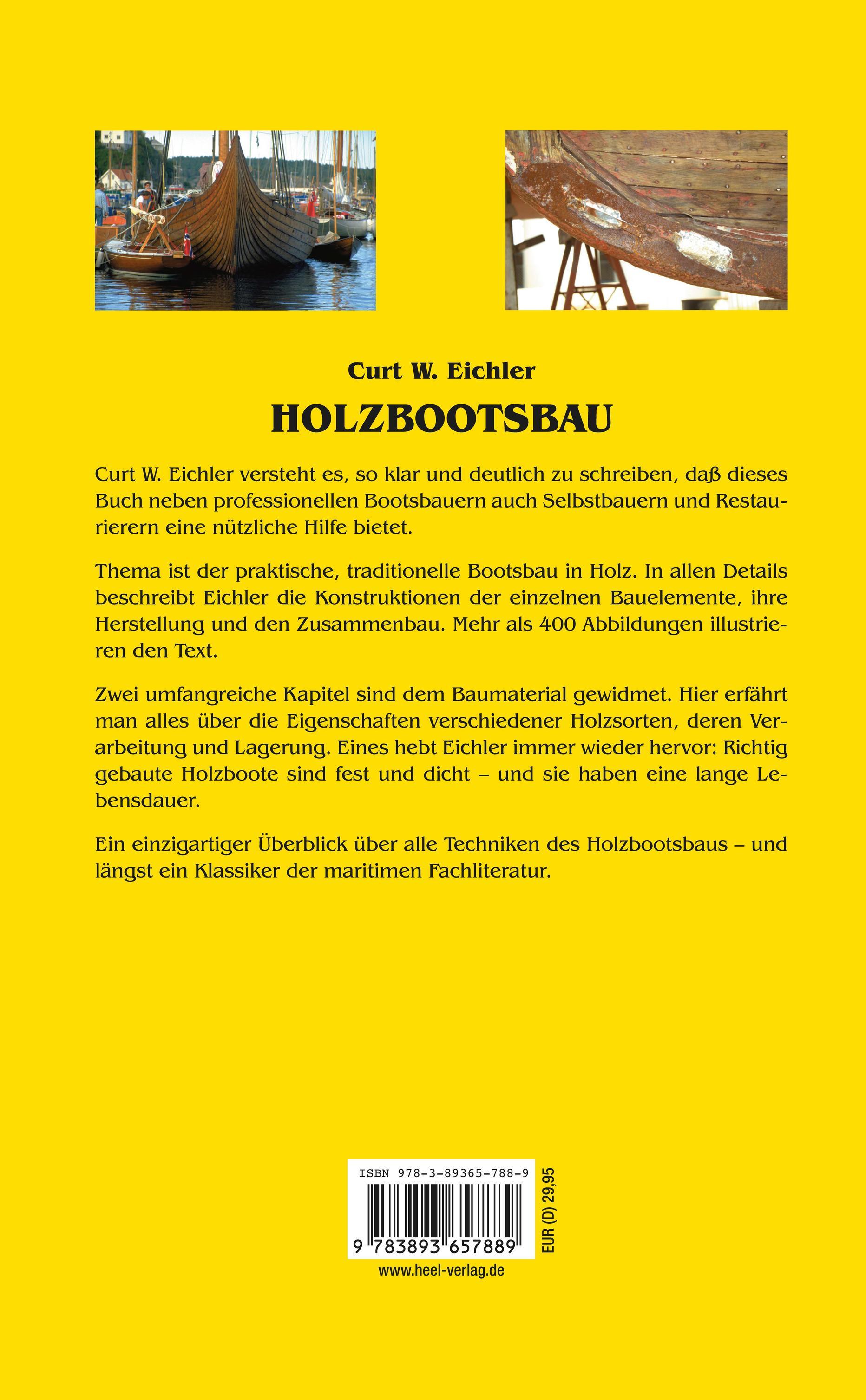 Rückseitencover Holzbootsbau